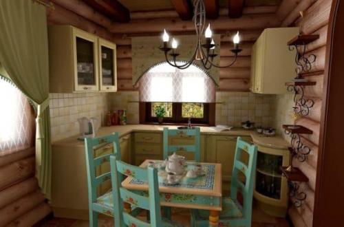 Ремонт кухни чем отделать стены и потолок на кухне в деревянном доме. Кухня на даче в деревянном доме: дизайн и отделка своими руками