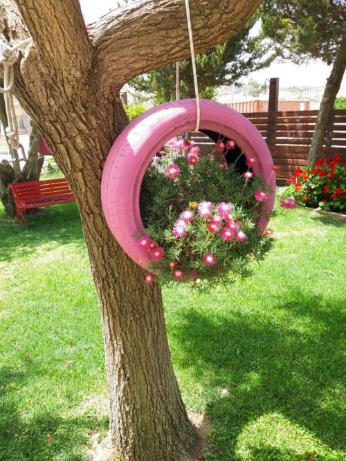 Клумба на газоне своими руками. Клумбы своими руками из подручных материалов (фото)