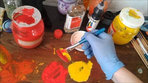 На чем можно рисовать акриловыми красками.. Собираем необходимые материалы 03