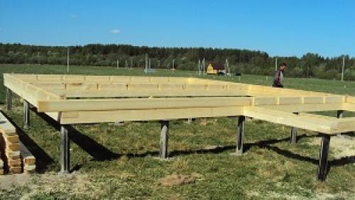 Сколько нужно винтовых свай на дом 8х10. 