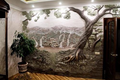 Как расписать стену в квартире. Как красиво разрисовать стену в комнате своими руками