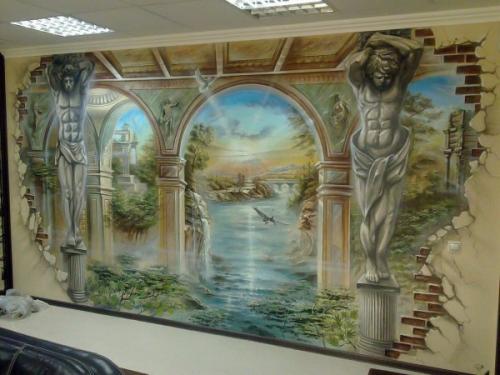 Как расписать стену в квартире. Как красиво разрисовать стену в комнате своими руками