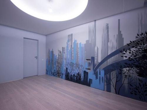 Как расписать стену в квартире. Как красиво разрисовать стену в комнате своими руками