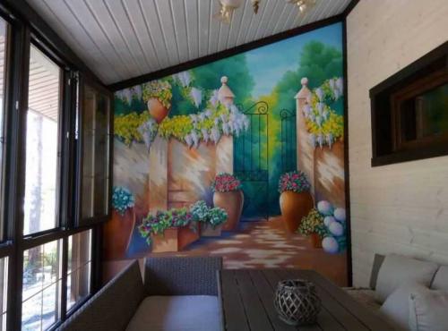 Роспись стен своими руками для начинающих. Преимущества и недостатки росписи