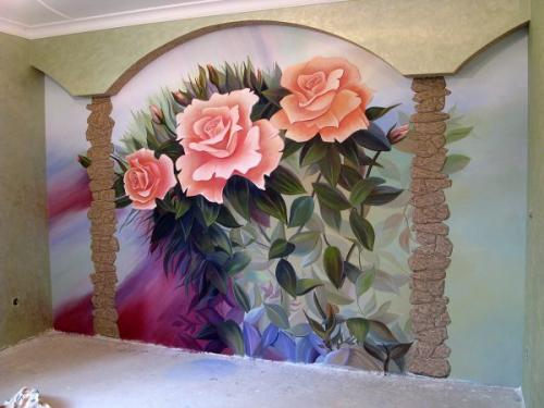 Как расписать стену в квартире. Как красиво разрисовать стену в комнате своими руками