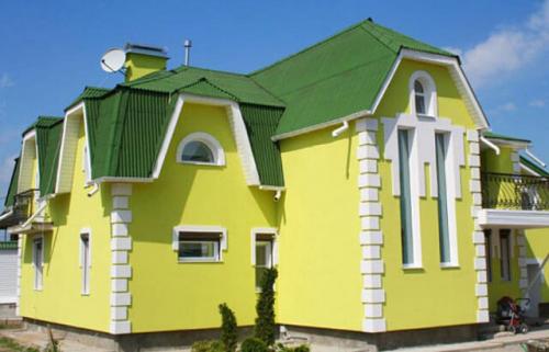 Цвет фасада дома и крыши. О сочетаемости цветов кровли и фасада 01