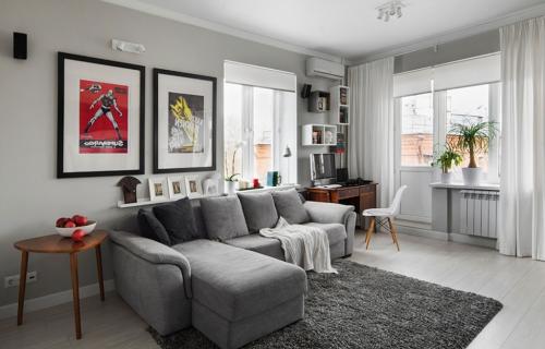 Как обустроить 1-комнатную квартиру. Интерьер стандартной однокомнатной квартиры