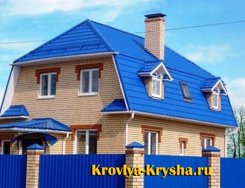 Цвет фасада дома с серой крышей.  На что необходимо обратить внимание выбирая цвет будущей крыши?