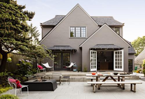 Фасад дома с графитовой крышей. Цвет фасада — правила выбора и удачного сочетания. 100 фото вариантов красивого дизайна фасадов частного дома