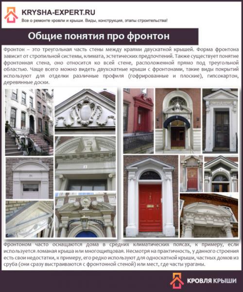 Отделка фронтонов частных домов. Что такое фронтон? Общая информация о его устойстве