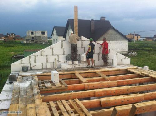 Как зашить фронтон двускатной крыши. Как правильно сделать фронтон двухскатной крыши из блоков