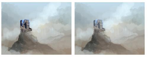 Как добавить фон к рисунку пугала, например, небо или растения. Простой способ нарисовать задний фон