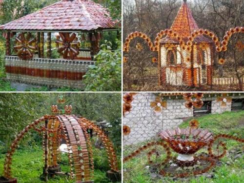 Какие бутылки из ПЭТ можно использовать для создания предметов для сада. Идеи поделок для сада и огорода 2025 из пластиковых бутылок