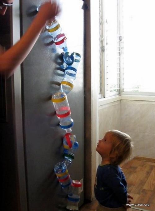 Какие игры можно сделать из пластиковых бутылок без использования инструментов. Вращающиеся шарики - игра из пластиковых бутылок