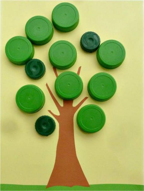 Какие цвета краски лучше использовать для поделки из пластиковых бутылок и крышек. Поделки из пластиковых крышек своими руками — схемы изготовления полезных поделок из крышек от пластиковых бутылок для детей, дачи и сада + фото