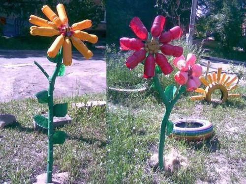 Какие бутылки из ПЭТ можно использовать для создания предметов для сада. Идеи поделок для сада и огорода 2025 из пластиковых бутылок