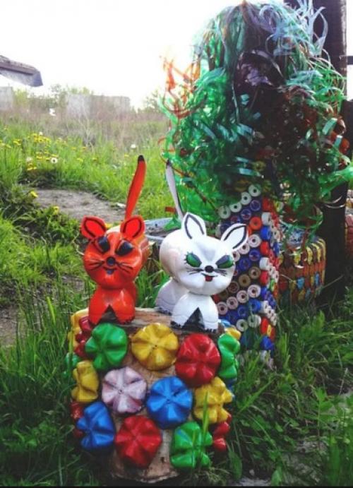 Какие бутылки из ПЭТ можно использовать для создания предметов для сада. Идеи поделок для сада и огорода 2025 из пластиковых бутылок