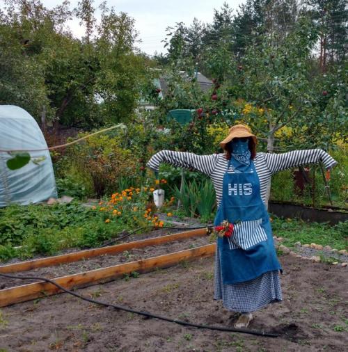 Может ли пугало быть не только инструментом, но и элементом декора. Пугало в сад — необходимая защита от птиц или необычный декор на загородном участке (фото + видео)
