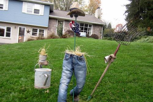 Какие самые оригинальные идеи для пугал вы знаете. Идеи для пугало на вашем участке