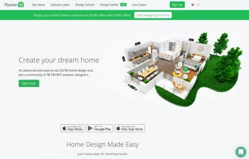 На каких устройствах можно использовать бесплатный 3D планировщик.  Planner 5D