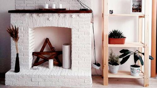 Декоративный камин из пеноплекса. Как сделать декоративный камин из пенопласта своими руками 18