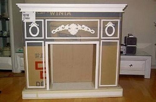 Фальш-камин своими руками из коробок. Вдохновляйтесь: лучшие идеи