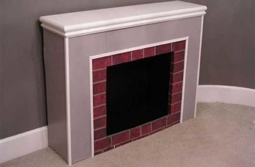 Камин на рождество своими руками. Если есть большая коробка