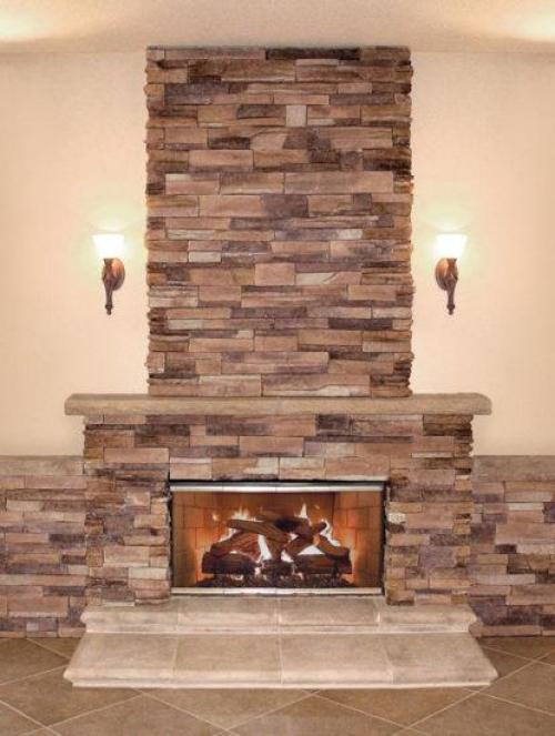 Облицовка камина камнем. Преимущества отделки каминов камнем