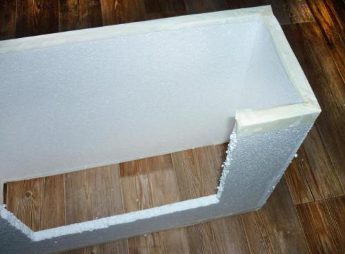 Камин из пеноплекса. Фальш-камин из пенопласта