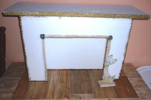 Камин из пеноплекса. Фальш-камин из пенопласта