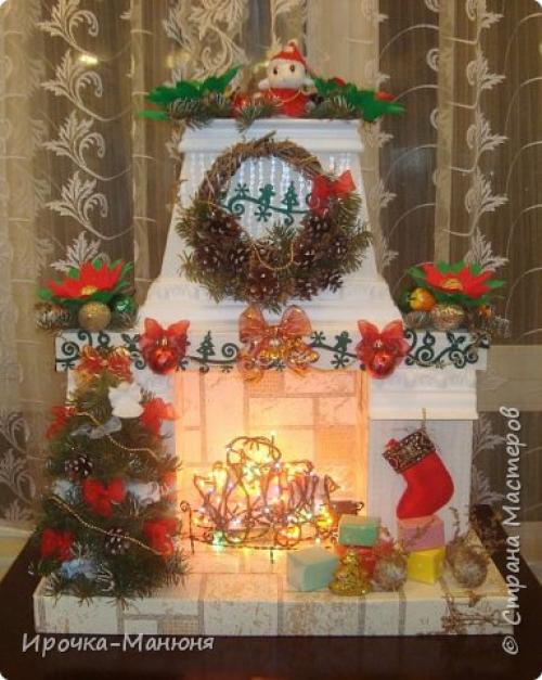 Камин из пеноплекса.