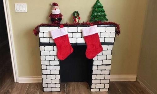 Фальш камин своими руками. Как сделать фальш-камин из картона 02 Фальш камин своими руками. Как сделать фальш-камин из картона 02