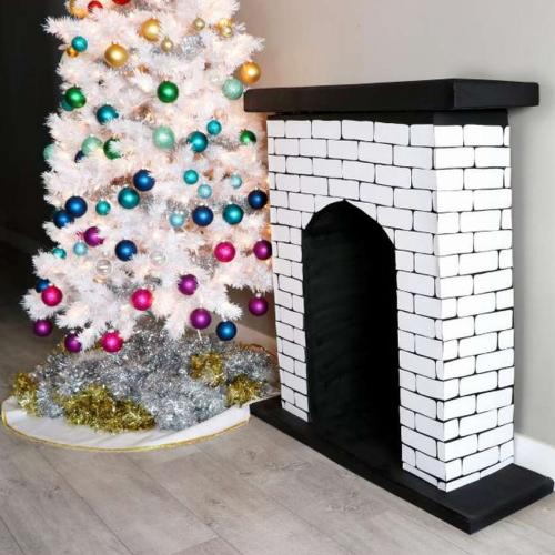 Фальш камин своими руками. Как сделать фальш-камин из картона 01 Фальш камин своими руками. Как сделать фальш-камин из картона 01