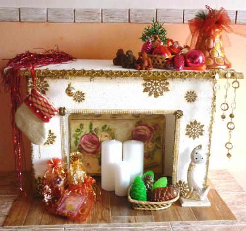 Камин из пеноплекса. Фальш-камин из пенопласта