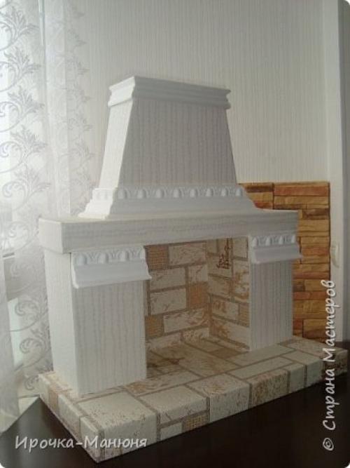 Камин своими руками из пеноплекса схема.