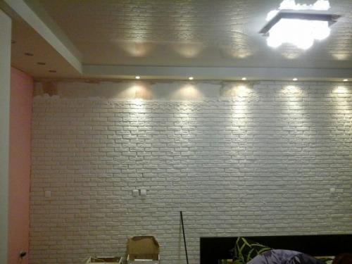 Идеальная стена под кирпич. Как я стену декоративным кирпичом выкладывал