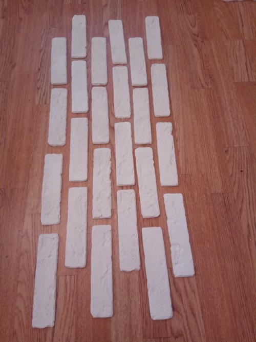 ИМИТАЦИЯ кирпича своими руками от А до.. Декоративный кирпич из гипса своими руками (венецианский кирпич)