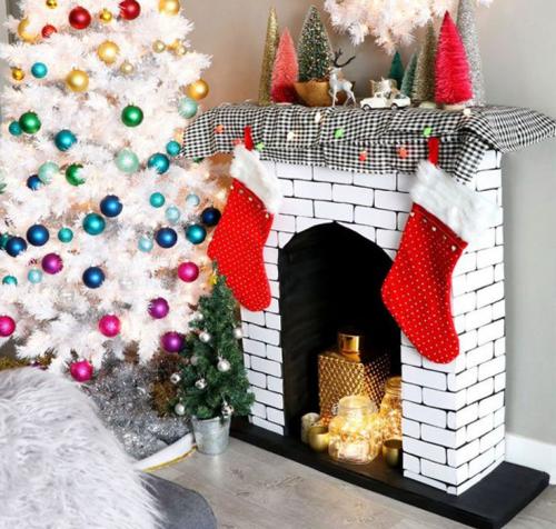 Камин на Новый год 2023 своими Руками. Камин из коробок на Новый год своими руками: инструкция, фото лучших каминов