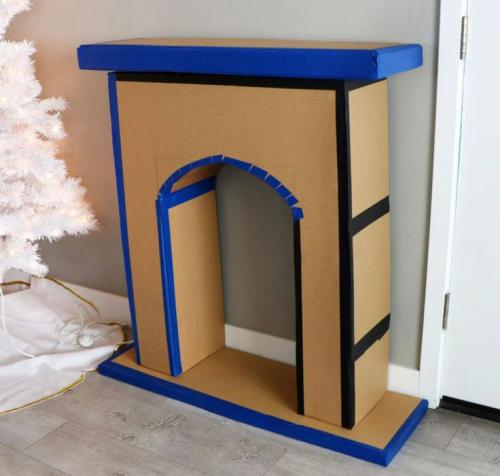 Камин на Новый год 2023 своими Руками. Камин из коробок на Новый год своими руками: инструкция, фото лучших каминов