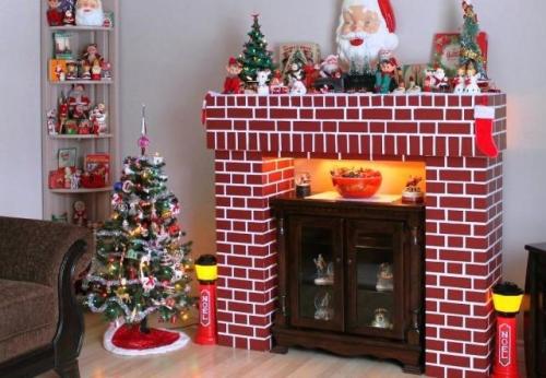 Камин из коробки от телевизора. Вдохновляйтесь: лучшие идеи