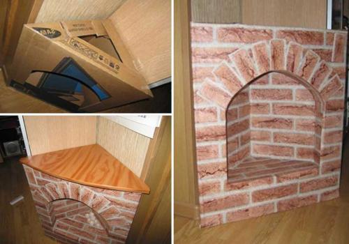 Камин из картона своими руками пошаговая инструкция. Блог Елены Селивановой