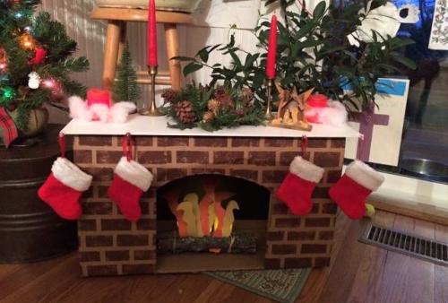 Камин из коробки от телевизора. Вдохновляйтесь: лучшие идеи