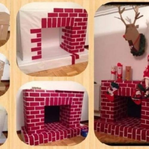 Камин из картона своими руками пошаговая инструкция. Блог Елены Селивановой