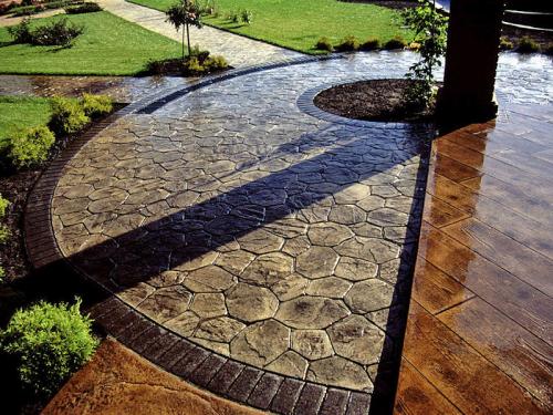 Отмостка из печатного бетона. Печатный бетон: технология изготовления в 7 шагов, советы по уходу