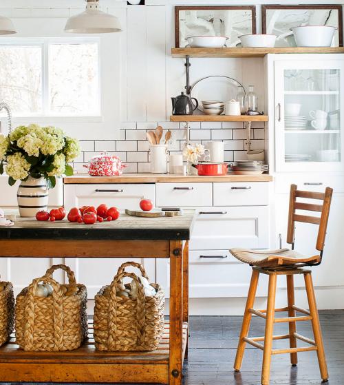 Красивые полочки на кухню. Основные преимущества наиболее распространенных открытых полок на кухне