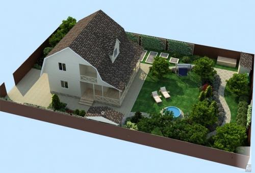 8 соток наглядно. Особенности зонирования участков 8 соток