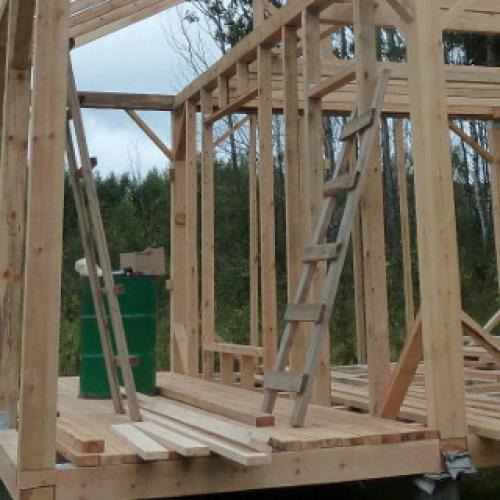 Пол в доме из бруса 17 Пол в доме из бруса 17