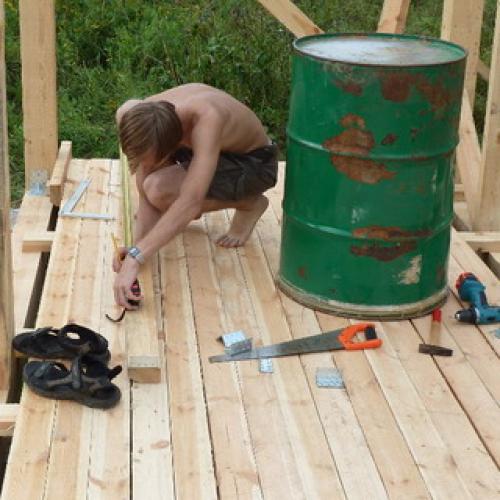 Пол в доме из бруса 15 Пол в доме из бруса 15