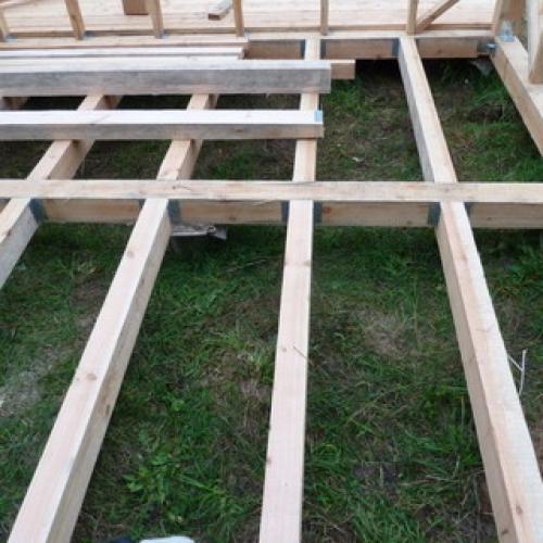 Пол в доме из бруса 14 Пол в доме из бруса 14