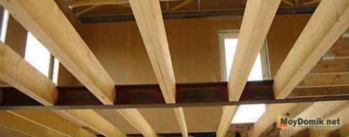 Балки перекрытия из дерева. Что собой представляет перекрытие для чердака? 07